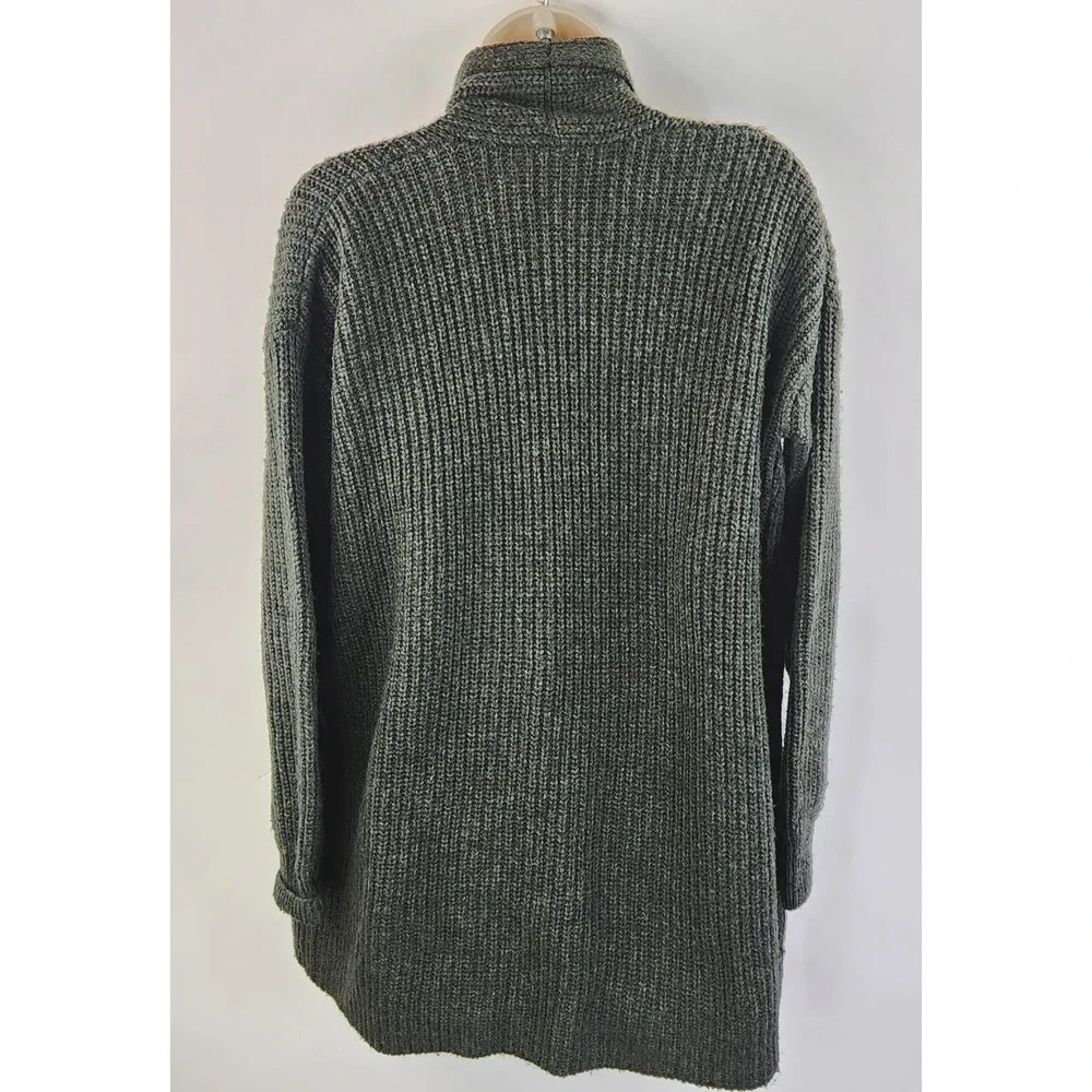 Marine Layer Sweater Womens XS/S Chunky Knit Brooklyn Hunter Green Cardigan